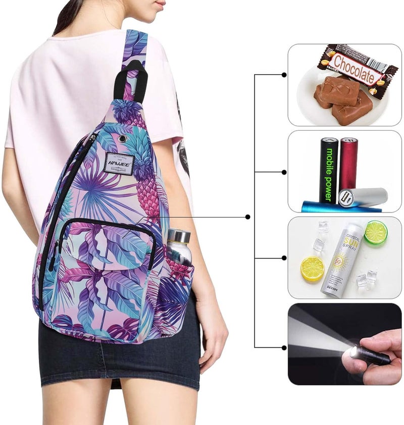 HAWEE Backpack Sling for Women Anti-Water Crossbody Bag Inclined Adjustable Pack | Casual, Adjustable Strap, Water Repellent, for Travel/Sport - Image 5
